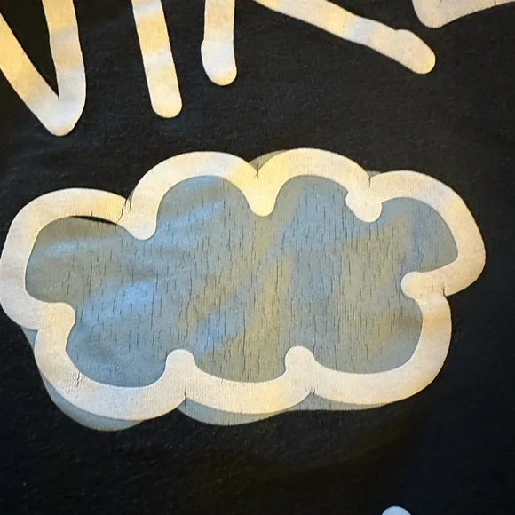 Nike Black Tee with Blue and White Graphic - Picture 3 of 4